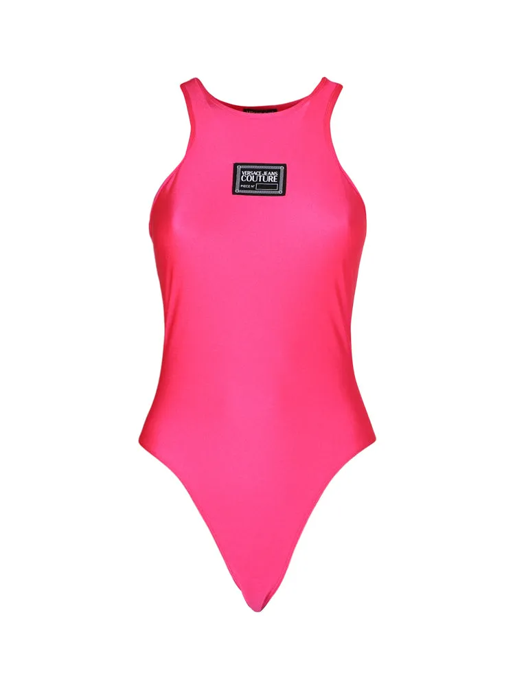 Versace Jeans Couture Logo Stamp Sleeveless Bodysuit