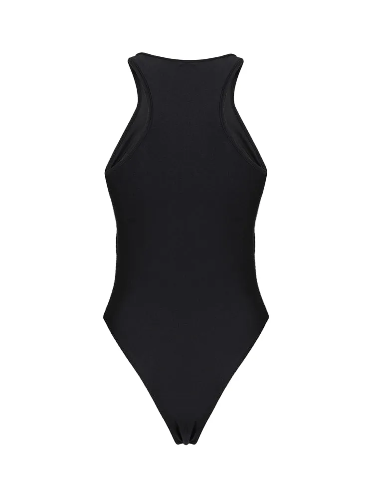 Versace Jeans Couture Logo Stamp Sleeveless Bodysuit