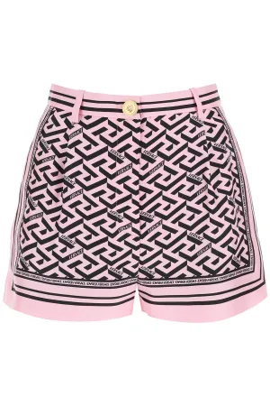 Versace La Greca Printed Shorts