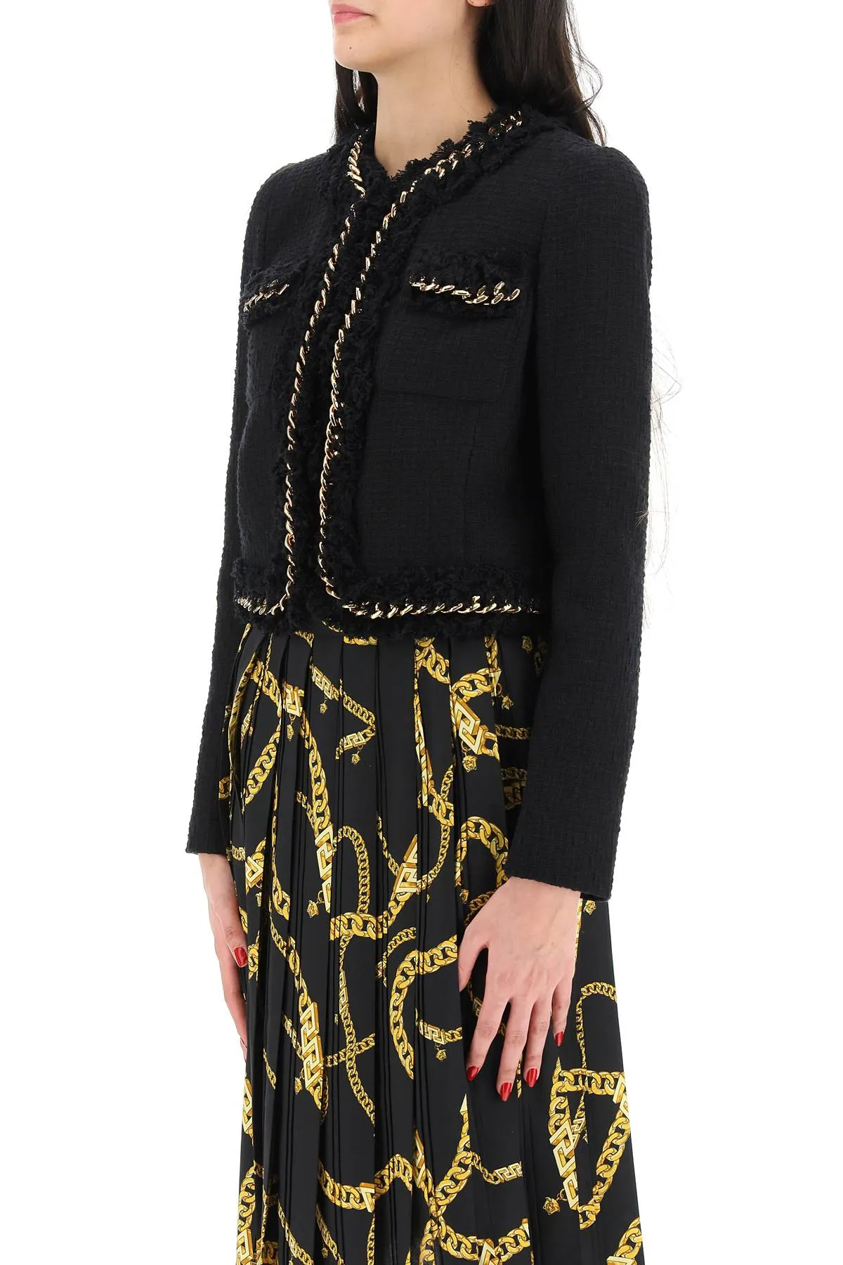 Versace Tweed Chain Jacket