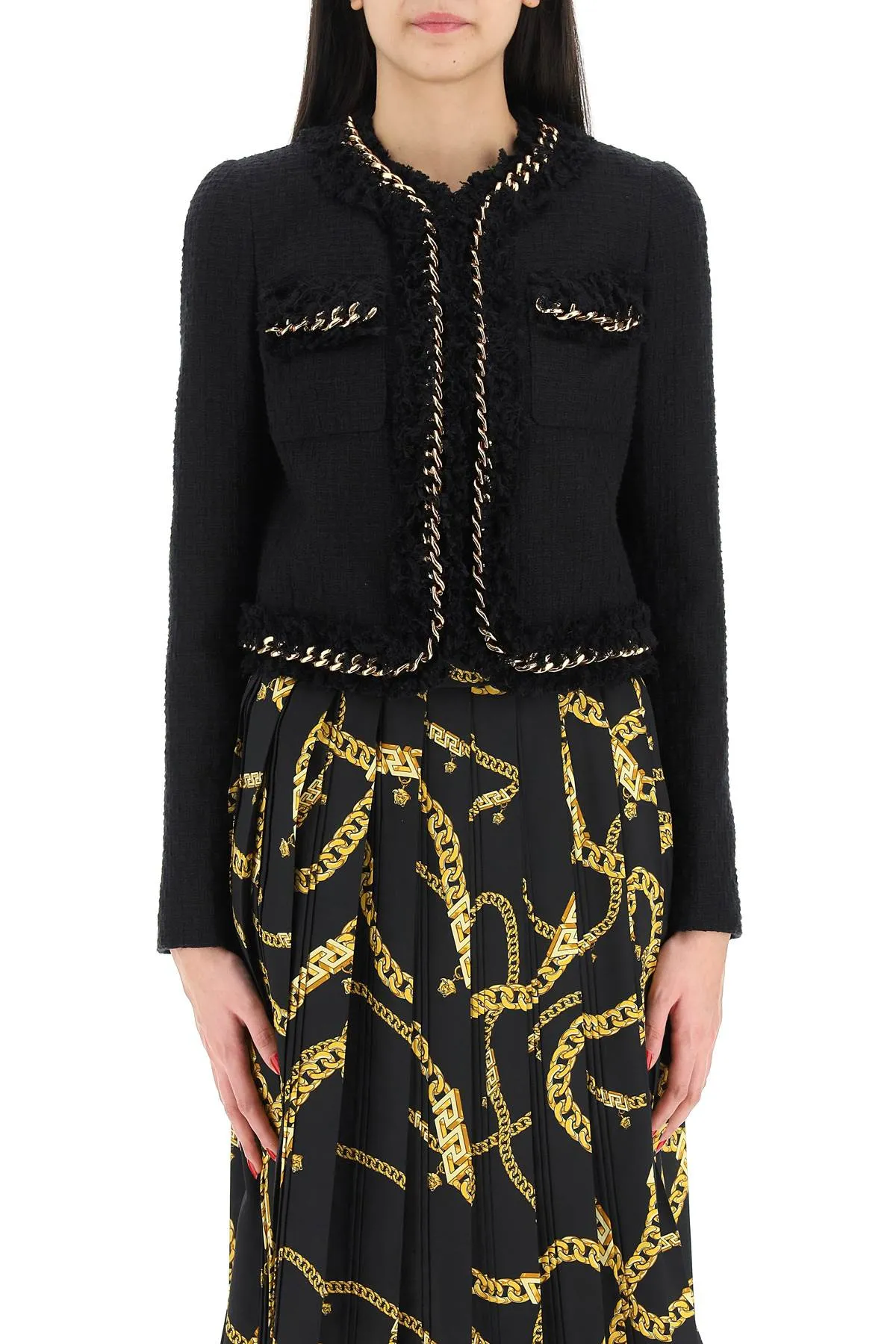 Versace Tweed Chain Jacket