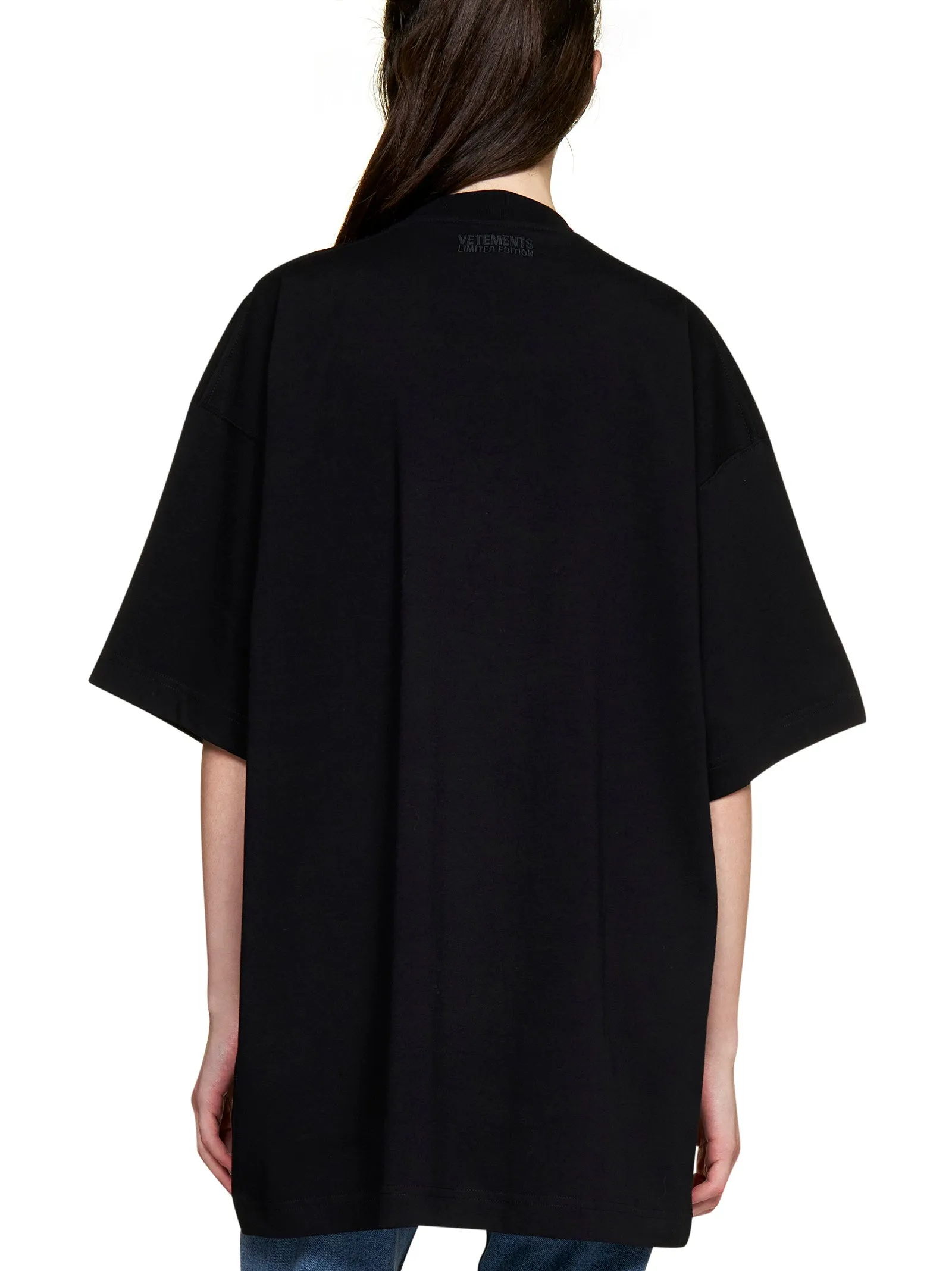 Vetements Logo Printed Crewneck T-Shirt