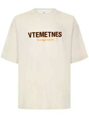 Vetements Logo Printed Crewneck T-Shirt