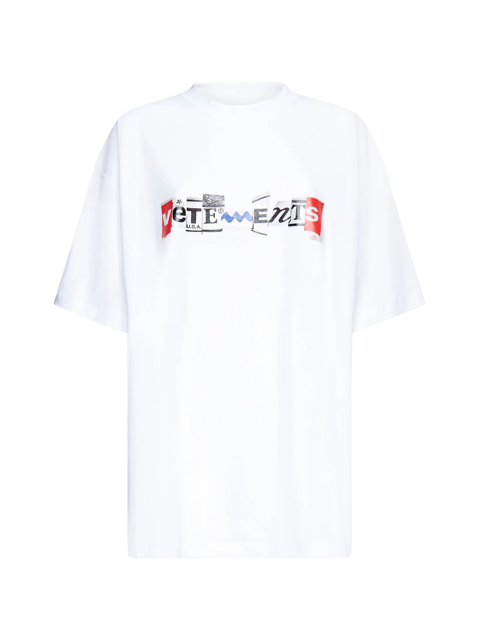 Vetements Logo Printed Crewneck T-Shirt