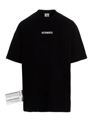 Vetements Logo Printed Crewneck T-Shirt