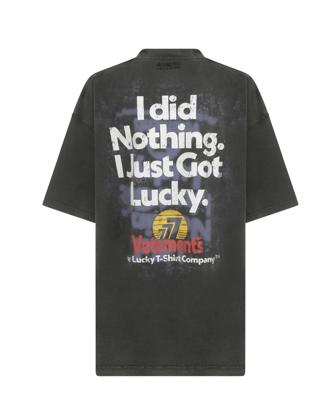 Vetements Slogan Printed Crewneck T-Shirt