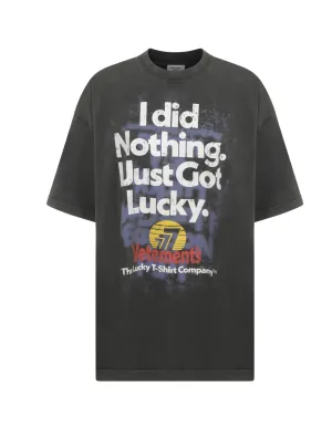 Vetements Slogan Printed Crewneck T-Shirt