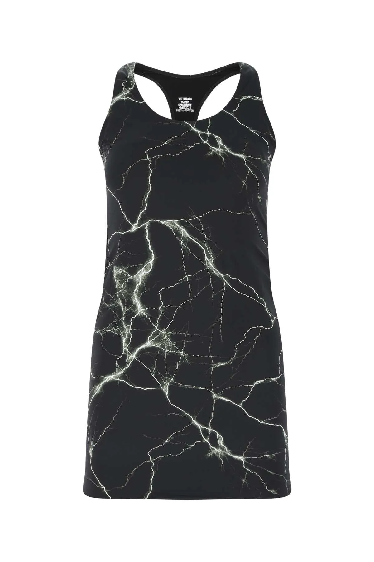 Vetements Thunder Printed Mini Dress