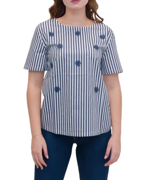Weekend Max Mara Embroidered Detailed Crewneck T-Shirt
