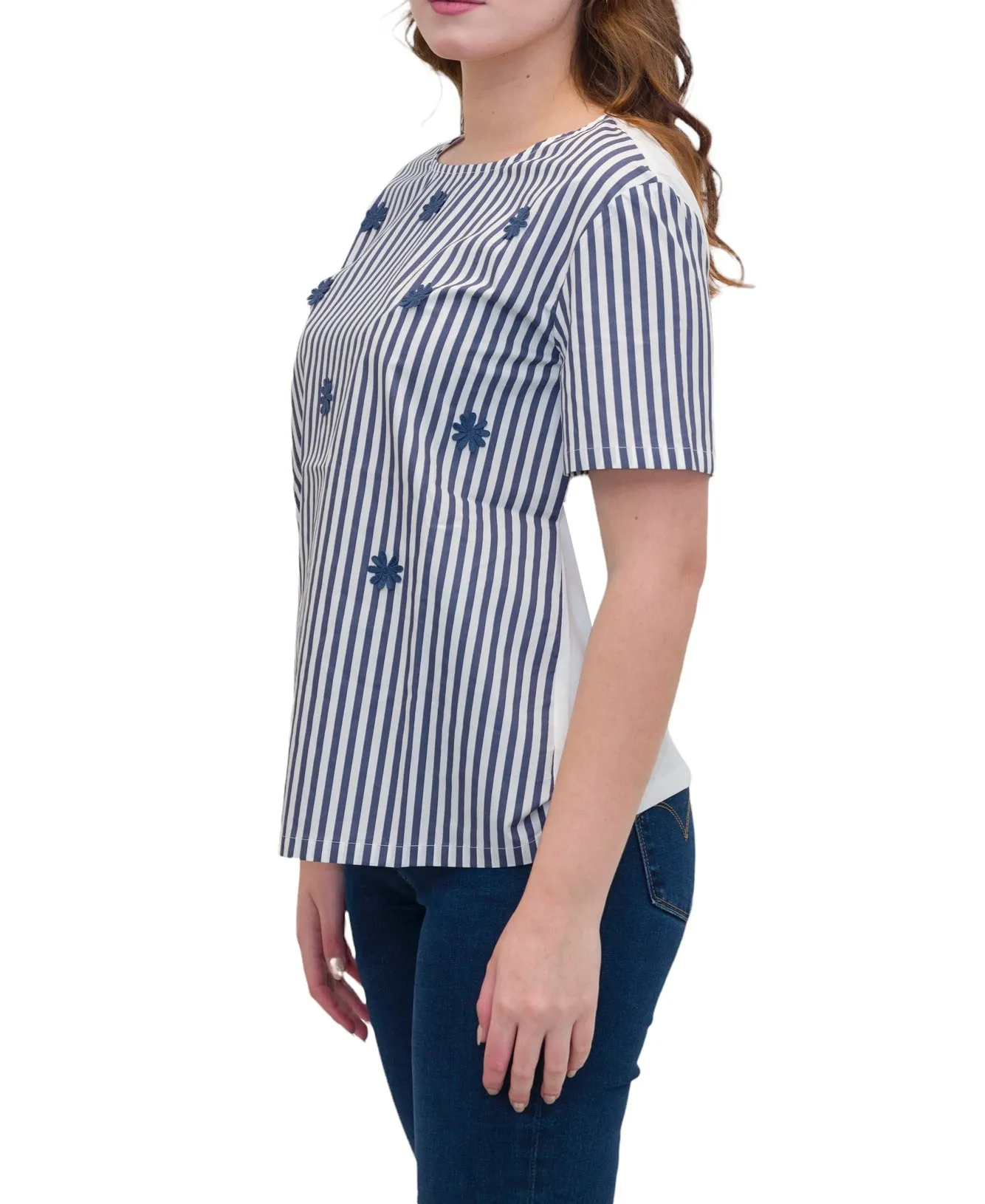 Weekend Max Mara Embroidered Detailed Crewneck T-Shirt