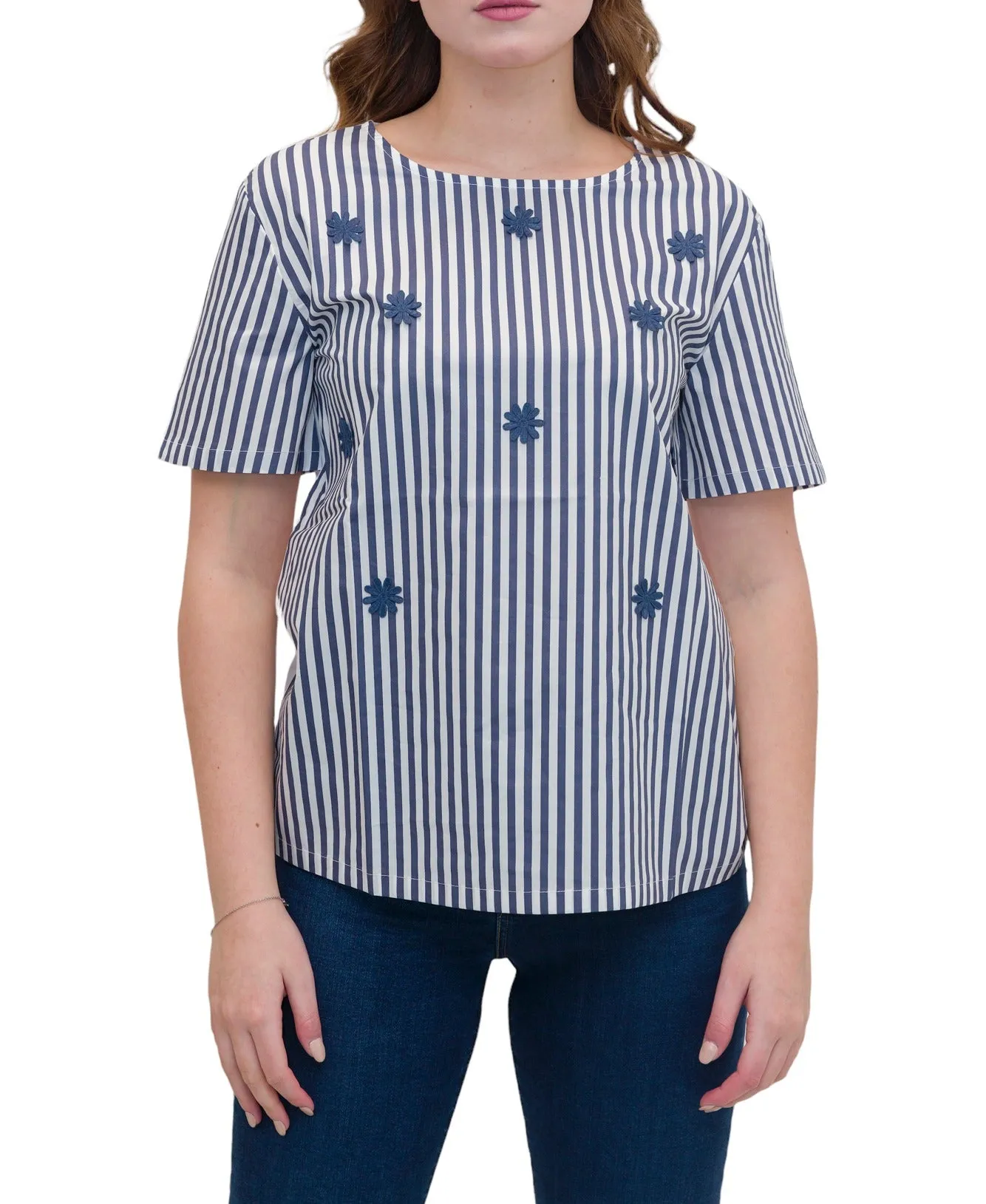 Weekend Max Mara Embroidered Detailed Crewneck T-Shirt
