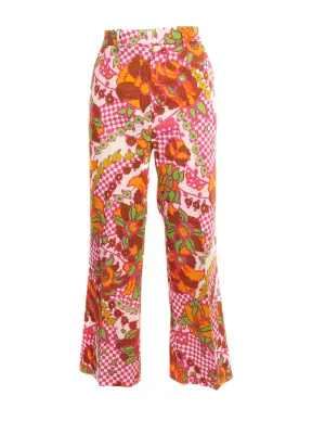 Weekend Max Mara Floral Printed Cropped Trousers