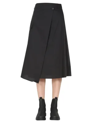 Woolrich Asymmetric Midi Skirt
