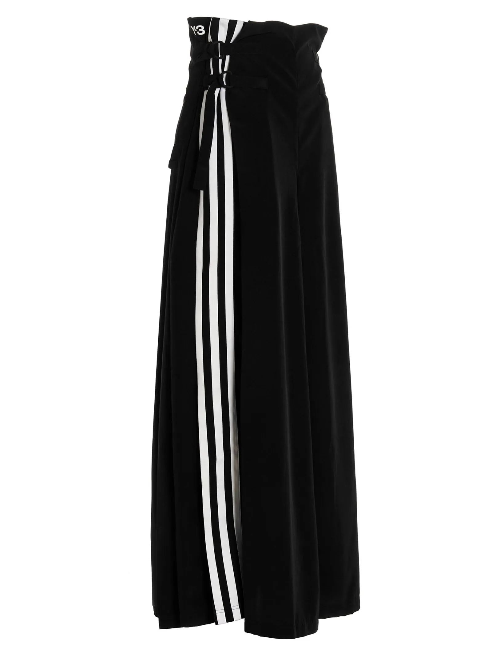 Y-3 CH1 High Waist Stripe-Detailed Maxi Skirt