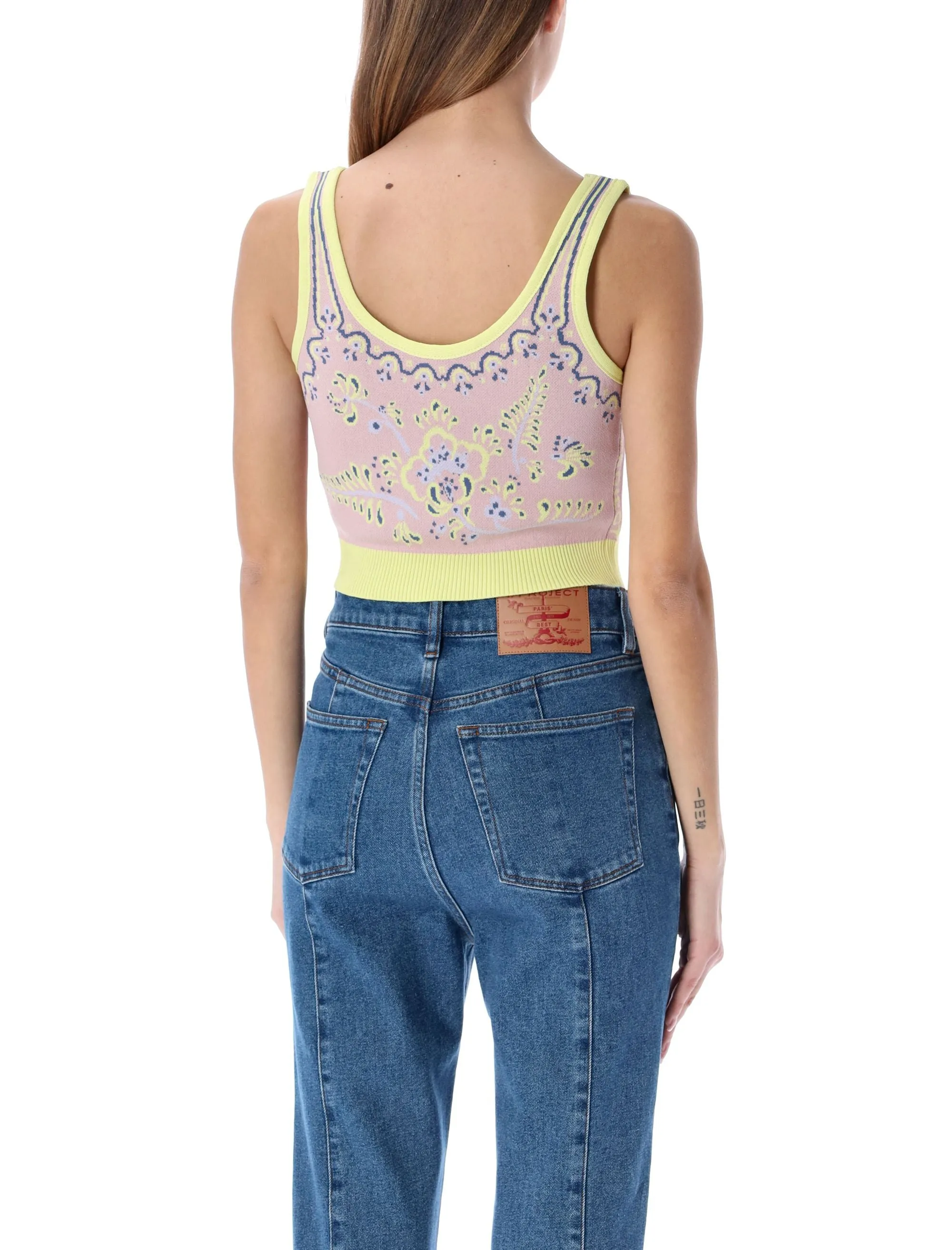 Y/Project Jacquard Cropped Knit Bralette
