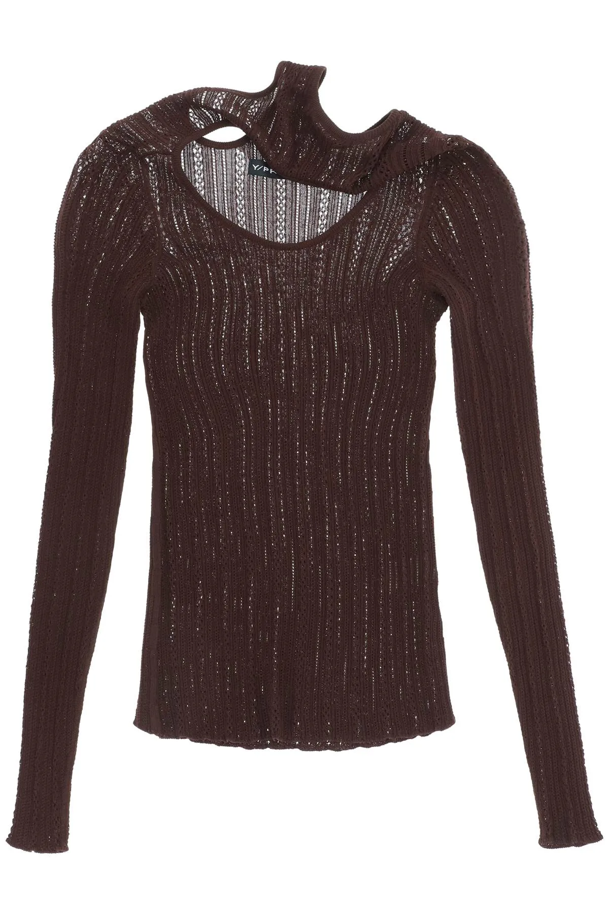 Y/Project Knitted Key-Hole Slim Fit Top