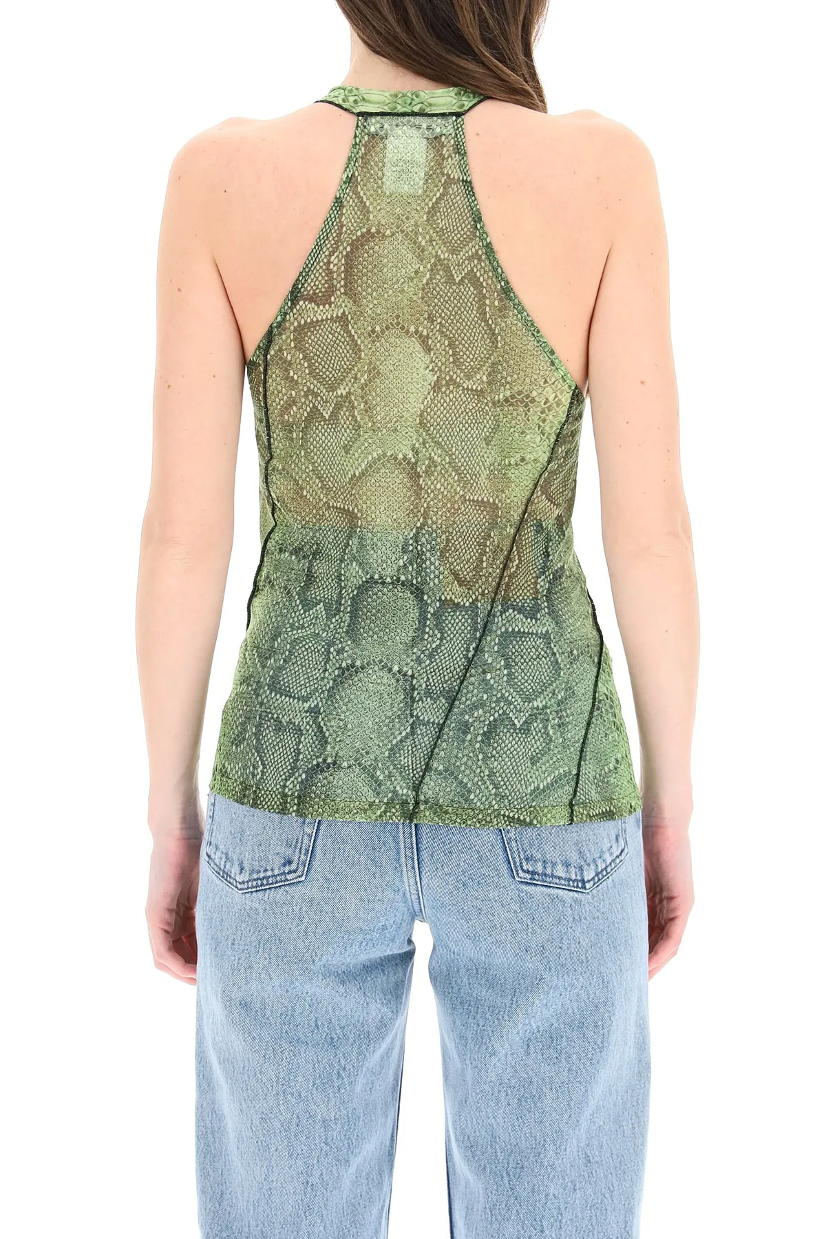 Y/Project Python Printed Halter-Neck Top