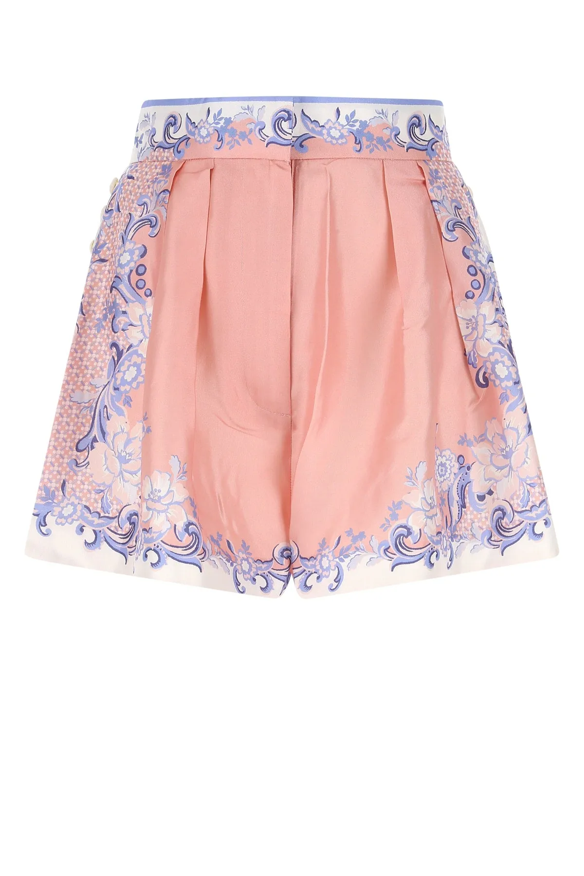 Zimmermann Postcard Baroque-Pattern Printed Shorts