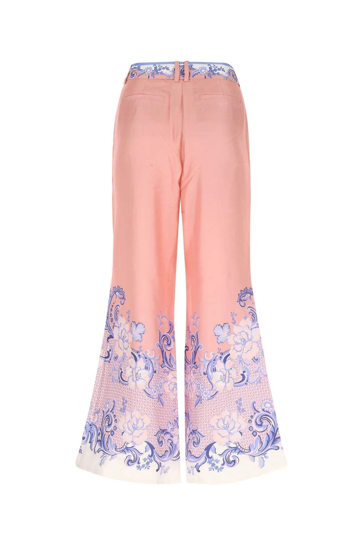 Zimmermann Postcard Graphic-Printed Flared Pants