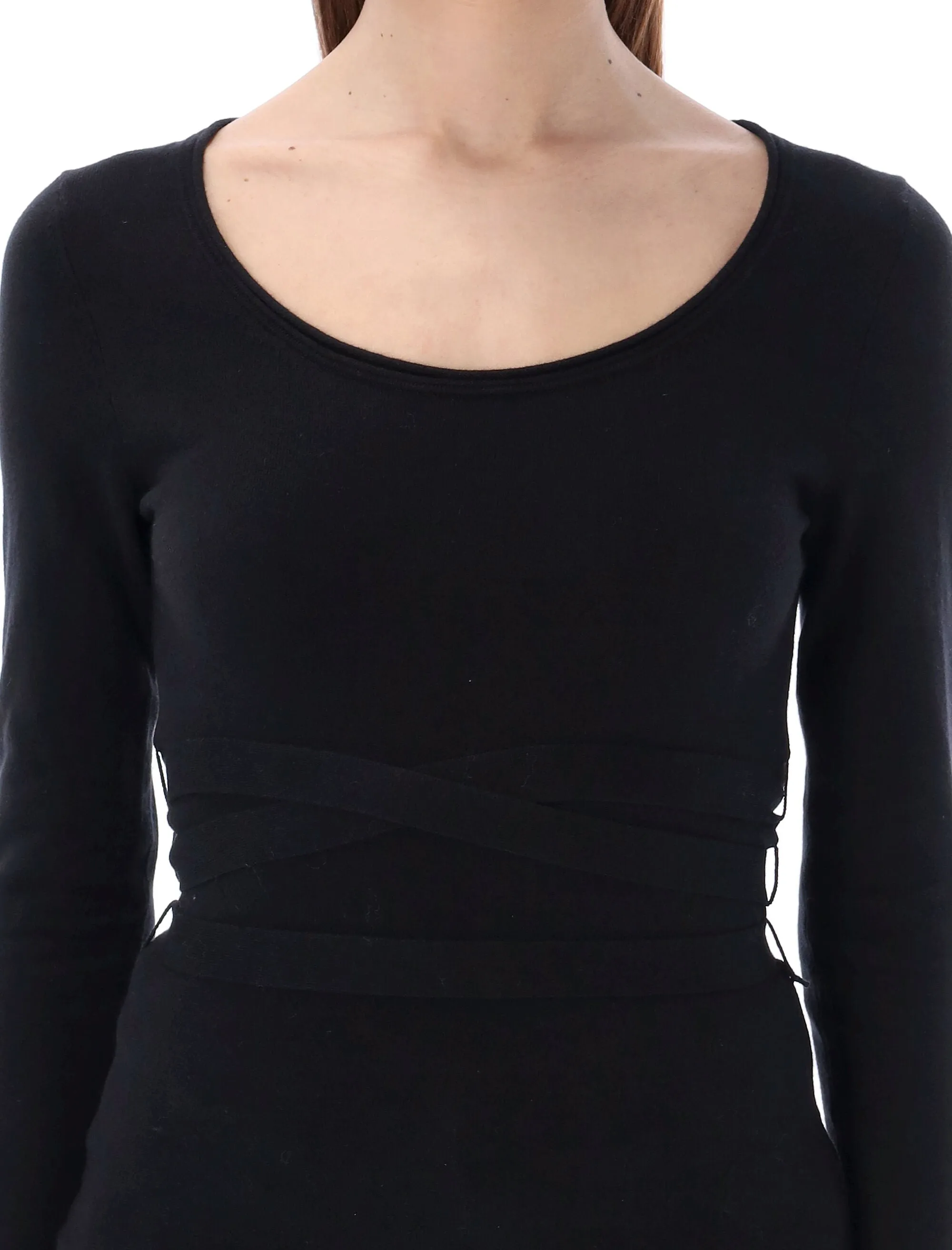Zimmermann Tie-Detailed Scoop-Neck T-Shirt