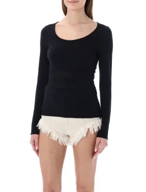 Zimmermann Tie-Detailed Scoop-Neck T-Shirt